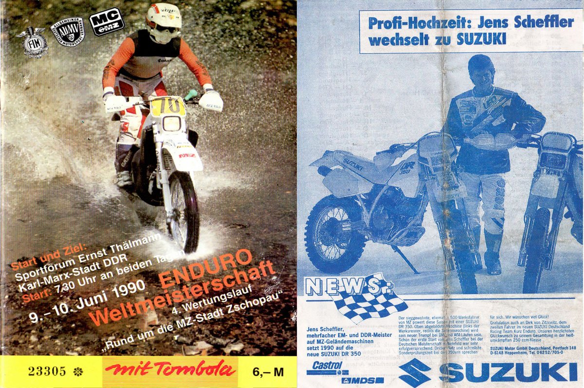 Enduro-WM in Zschopau – Rückblick 1990 Enduro-WM 1990