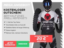 Pirelli Woche bei 24MX – 20€ Gutschein abstauben Pirelli bei 24MX