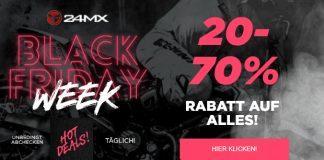 Wahnsinn: ab sofort Black Friday Preisaktionen bei 24MX! 24MX Black Friday